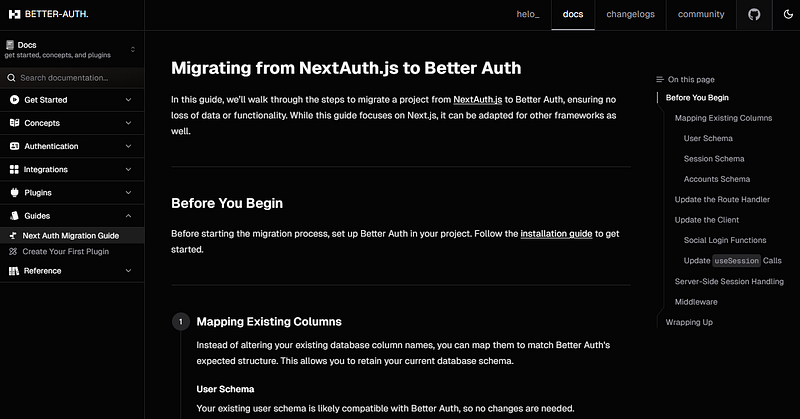 Migrating from NextAuth.js to Better Auth