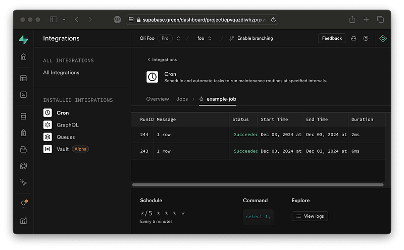 Schedule Recurring Jobs with Cron Syntax in Postgres